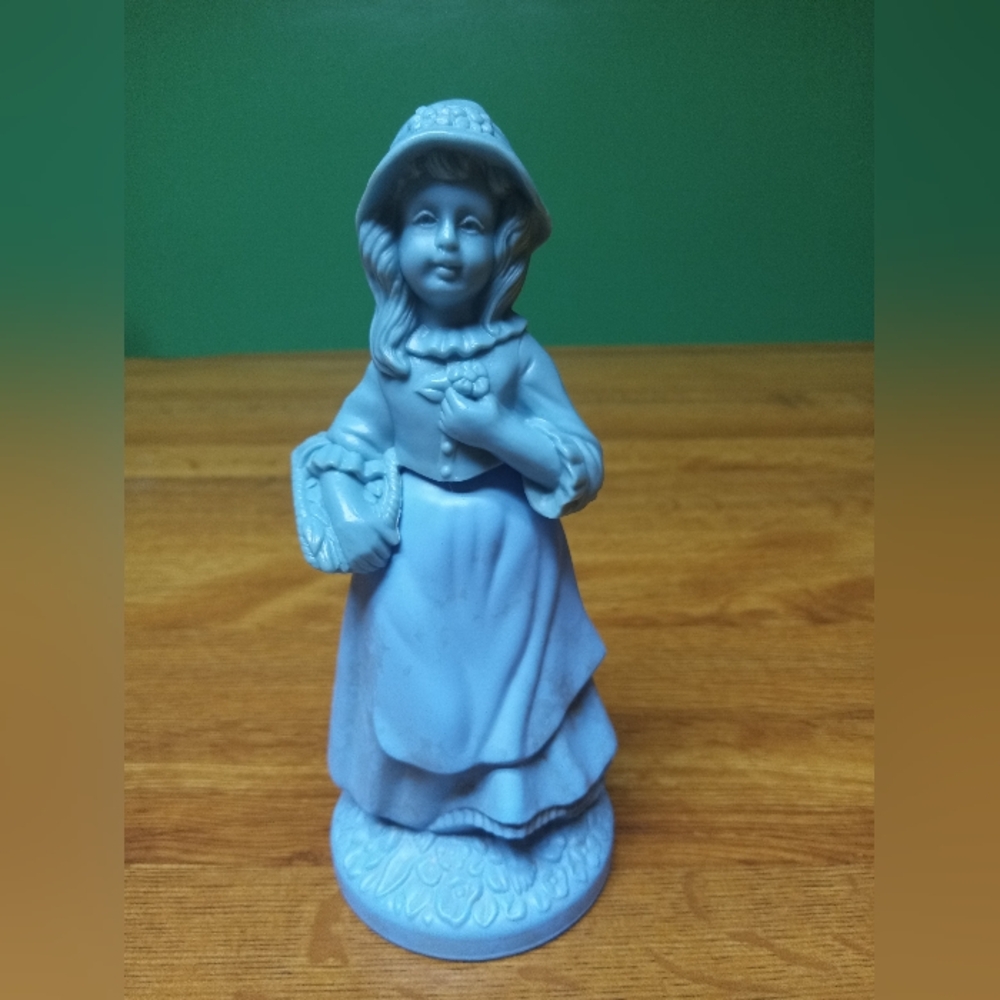 Avon Little Girl Blue Brocade Cologne 3oz Full
